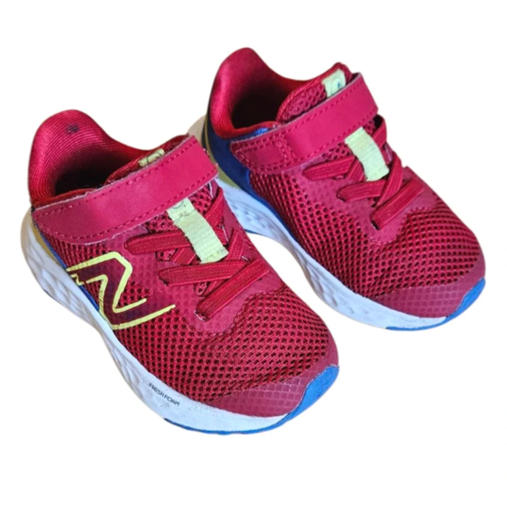 New Balance Arishi Sneakers Shoes Hook and Loop Red Toddler Boy's Size 5